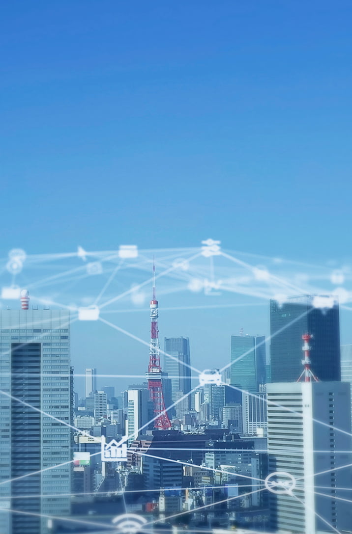 東京のスカイラインの写真